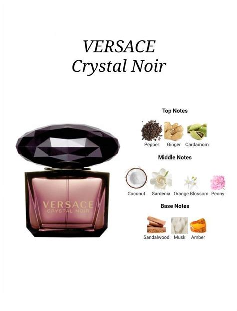 versace crystal noir top notes|Versace Crystal Noir smell.